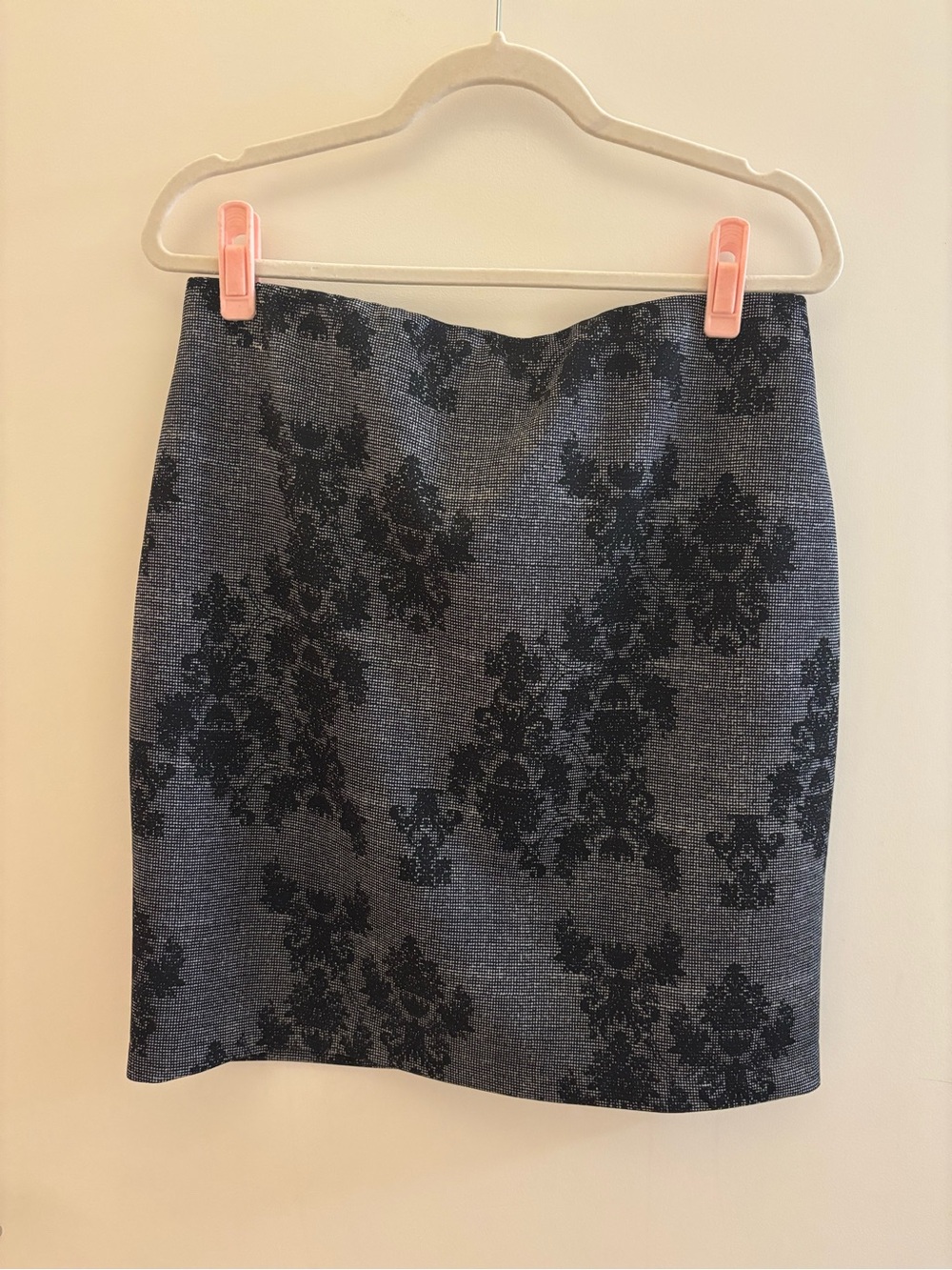 Black Floral Skirt - Made in Canada